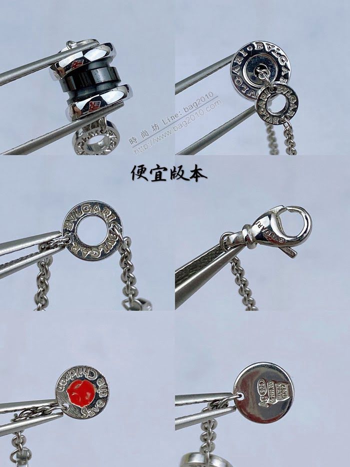 Bvlgari飾品 寶格麗精工小紅人手鏈 咖啡色陶瓷手鏈  zgbq3363